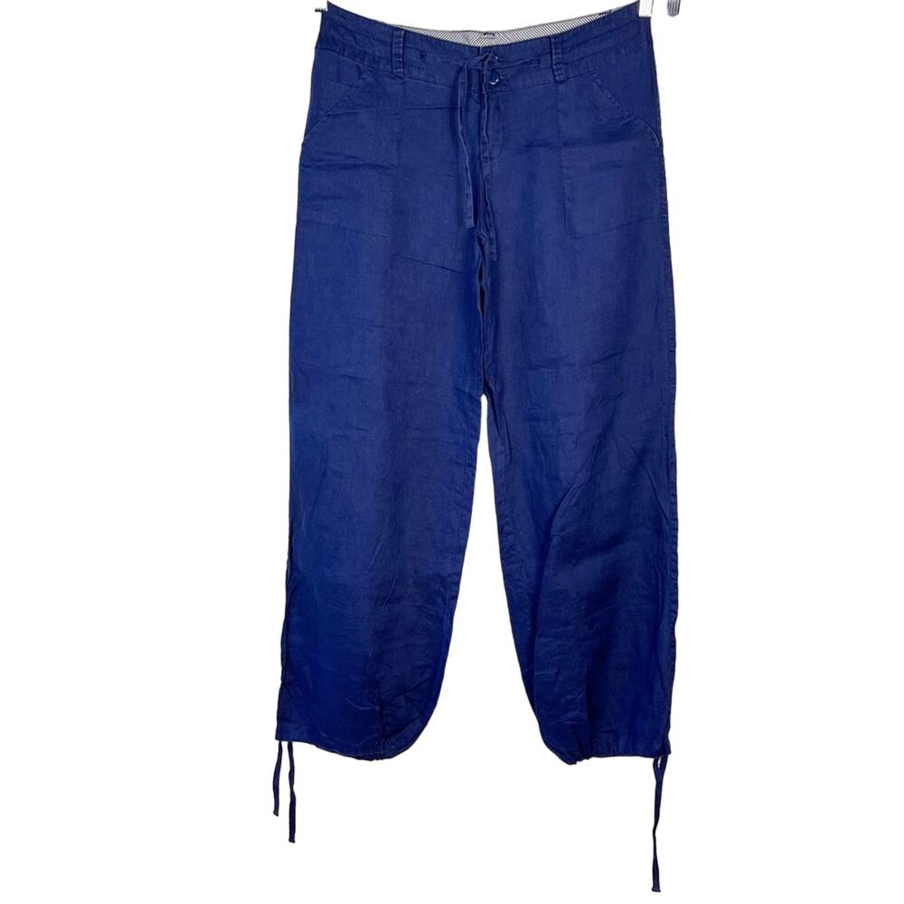 Love Tree | Blue Linen Lightweight‎ Breathable Pants | Bottoms